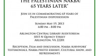 Wednesday, May 15th, 7-9 pm at the White House Candle Light Vigil featuring George Mason University Students for Justice in Palestine (GMU-SJP), and guest speaker Sahar Francis, Director of Addameer Prisoners Support and...