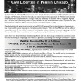 Then They Came for Me Civil Liberties in Peril in Chicago WHEN:   Tuesday, May 31 at 7:00 pm WHERE: DePaul University, McGowan South Room 108 1110 W. Belden Avenue On September 24, […]