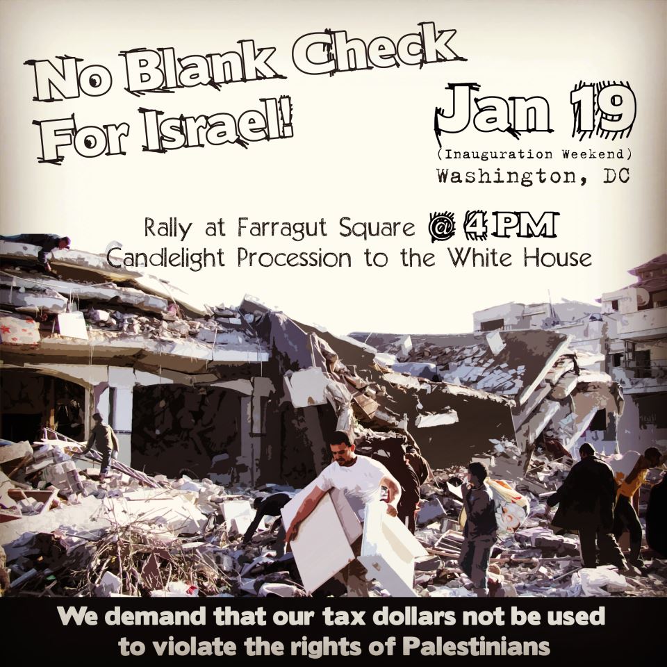 January 19: March and Rally: No Blank Check For Israel – DC