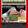 Stand Up for Your RIGHTS: A community conversation in Arabic and English with Hatem Abudayyeh and Mira Nabulsi February 16, 2013 7 pm – 9 pm Arab Cultural and Community […]
