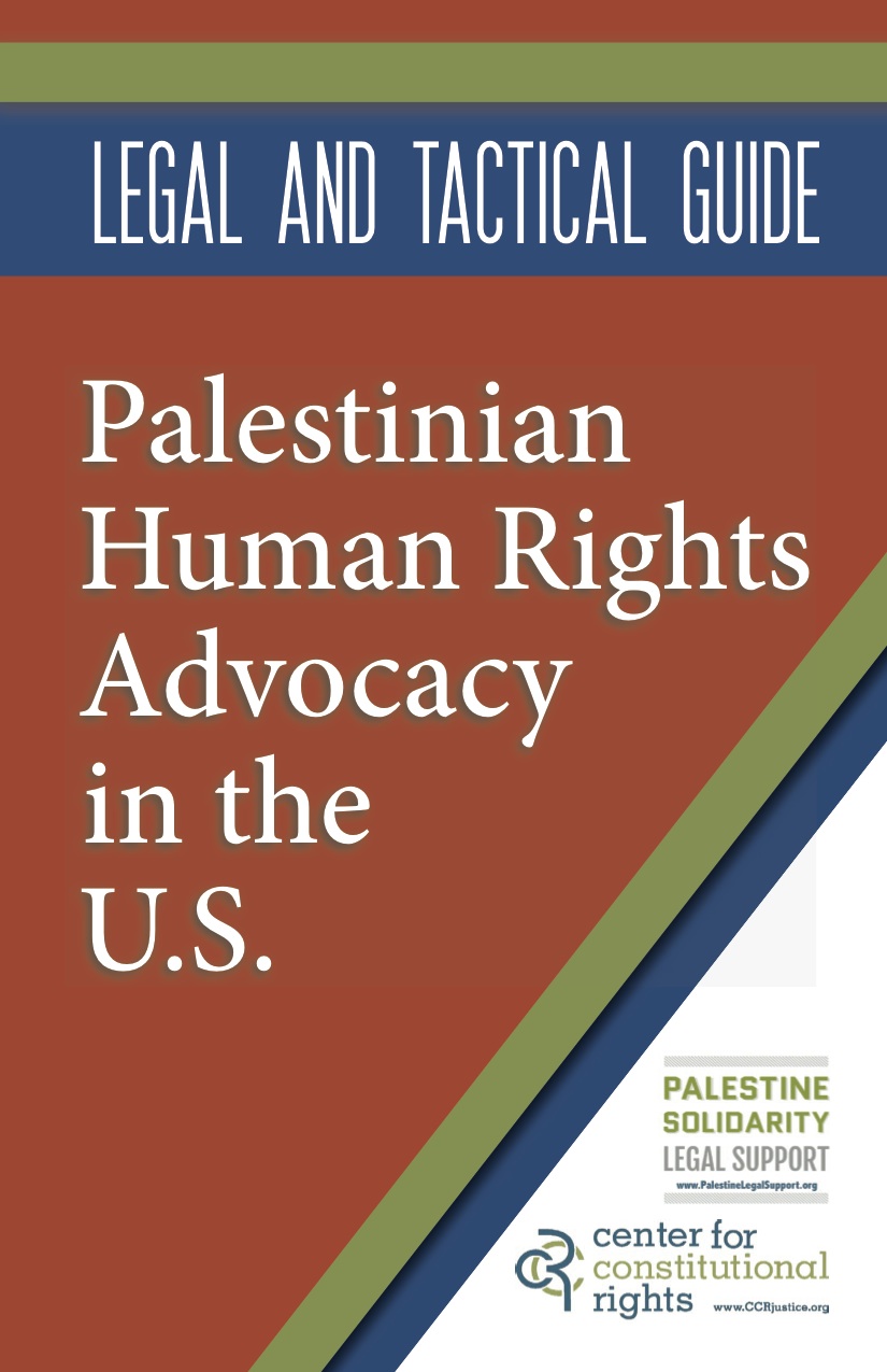 New Know Your Rights resource for Palestinian and solidarity activists