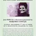 The Palestinian American Women’s Association of Southern California (PAWA) presents: WE SUPPORT RASMEA ODEH Join PAWA for a discussion presented by Marjorie Cohn, JD. Sunday, December 7 2:00 PM 907 […]
