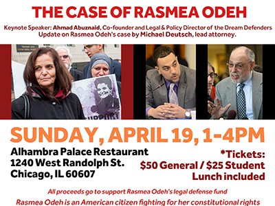 Co-sponsored by the Rasmea Defense Committee, Coalition to Protect People’s Rights, and United States Palestinian Community Network (USPCN), amongst others. Buy tickets in advance. Eventbrite: https://www.eventbrite.com/e/supporting-defending-civil-rights-the-case-of-rasmea–odeh-tickets-15968305632 Consider sponsoring a table for youth […]