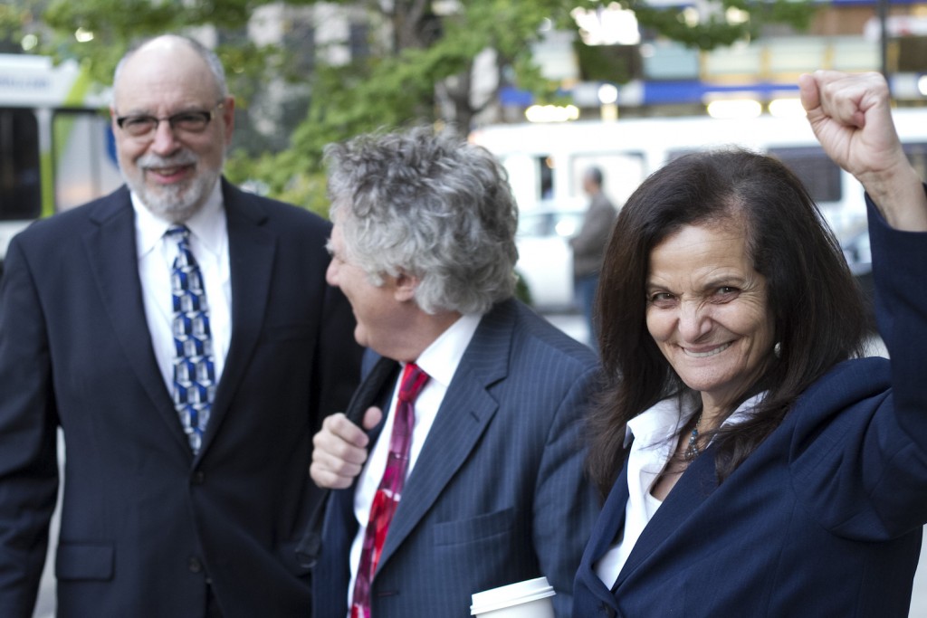 Deutsch, Fennerty, and Rasmea in Cincinnati (Photo: Ahmed Hamad)
