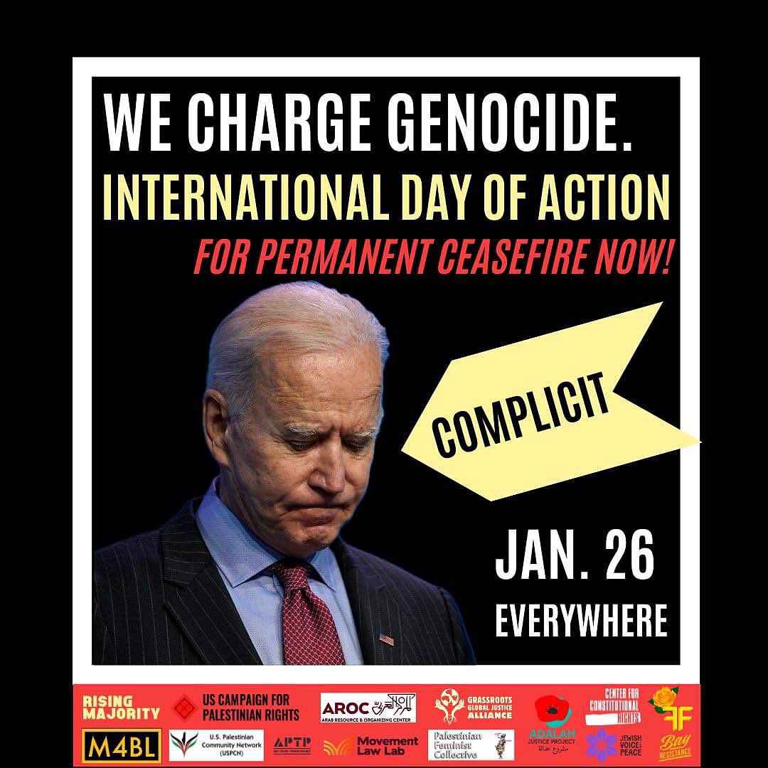 We Charge Biden with Genocide: Jan 26th Action