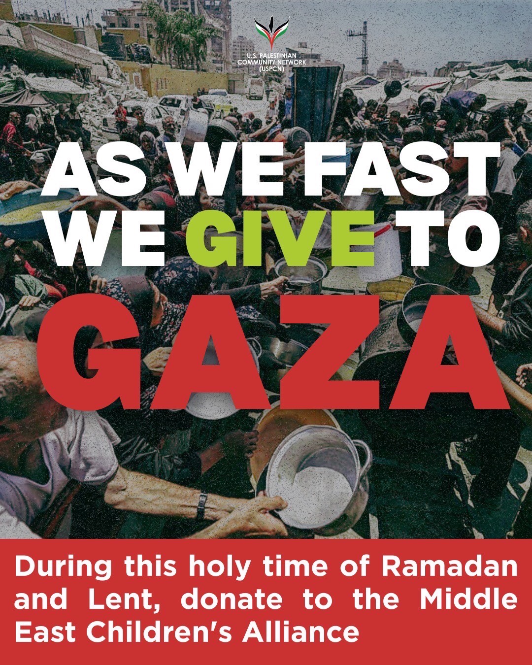Ramadan Mubarak! Happy Lent! Donate today to support Gaza!